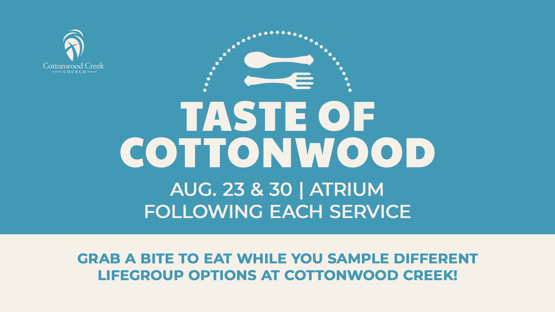 Cottonwood Creek Church - Taste of Cottonwood