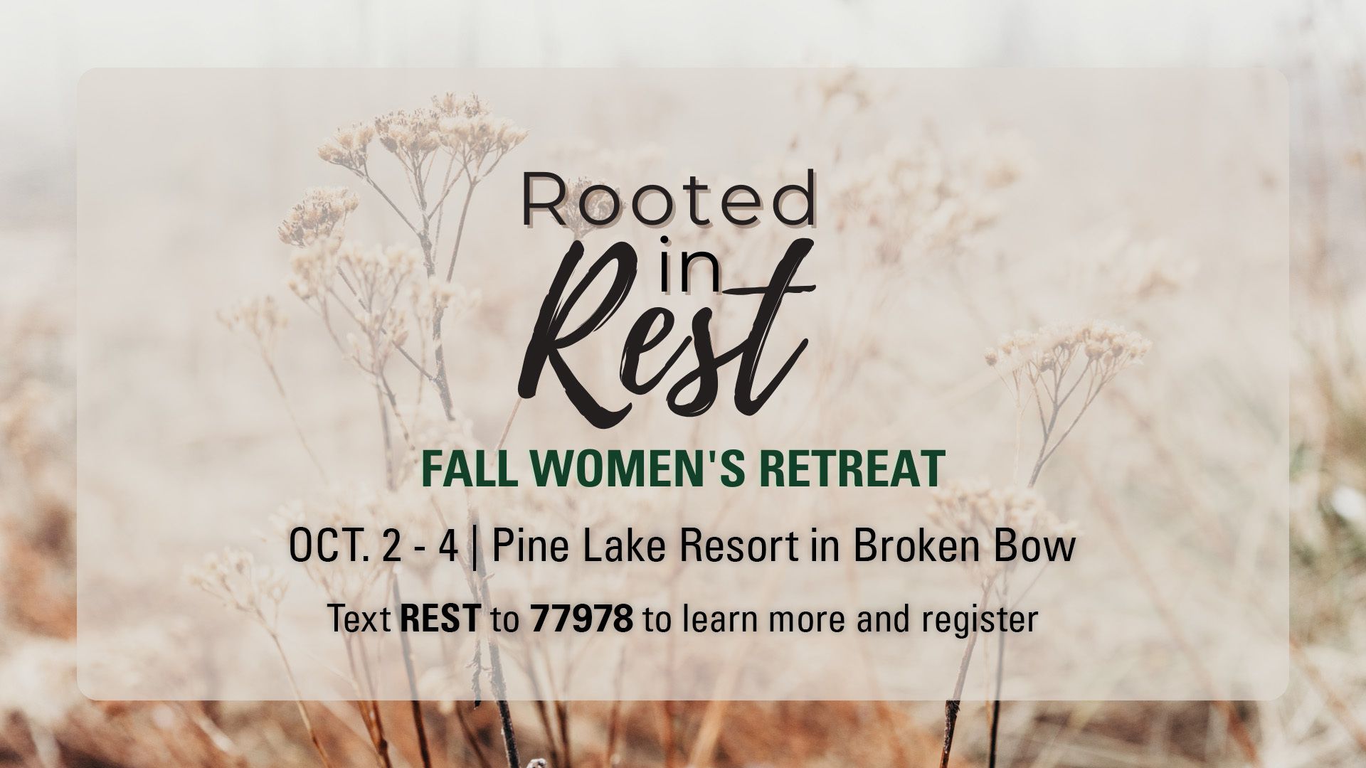 Cottonwood Creek Church - Women's Fall Retreat