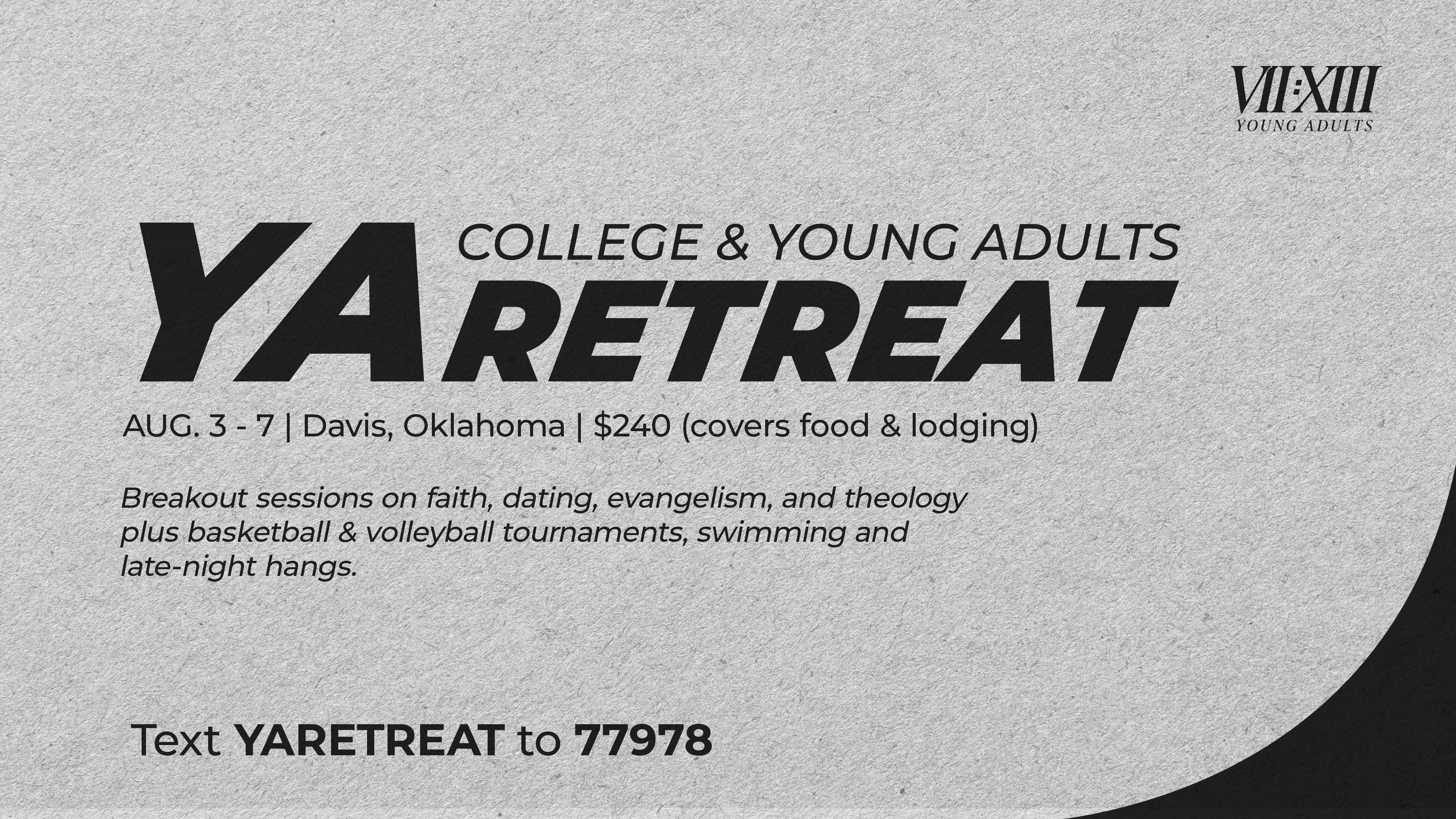 Cottonwood Creek Church - College & Young Adults Retreat