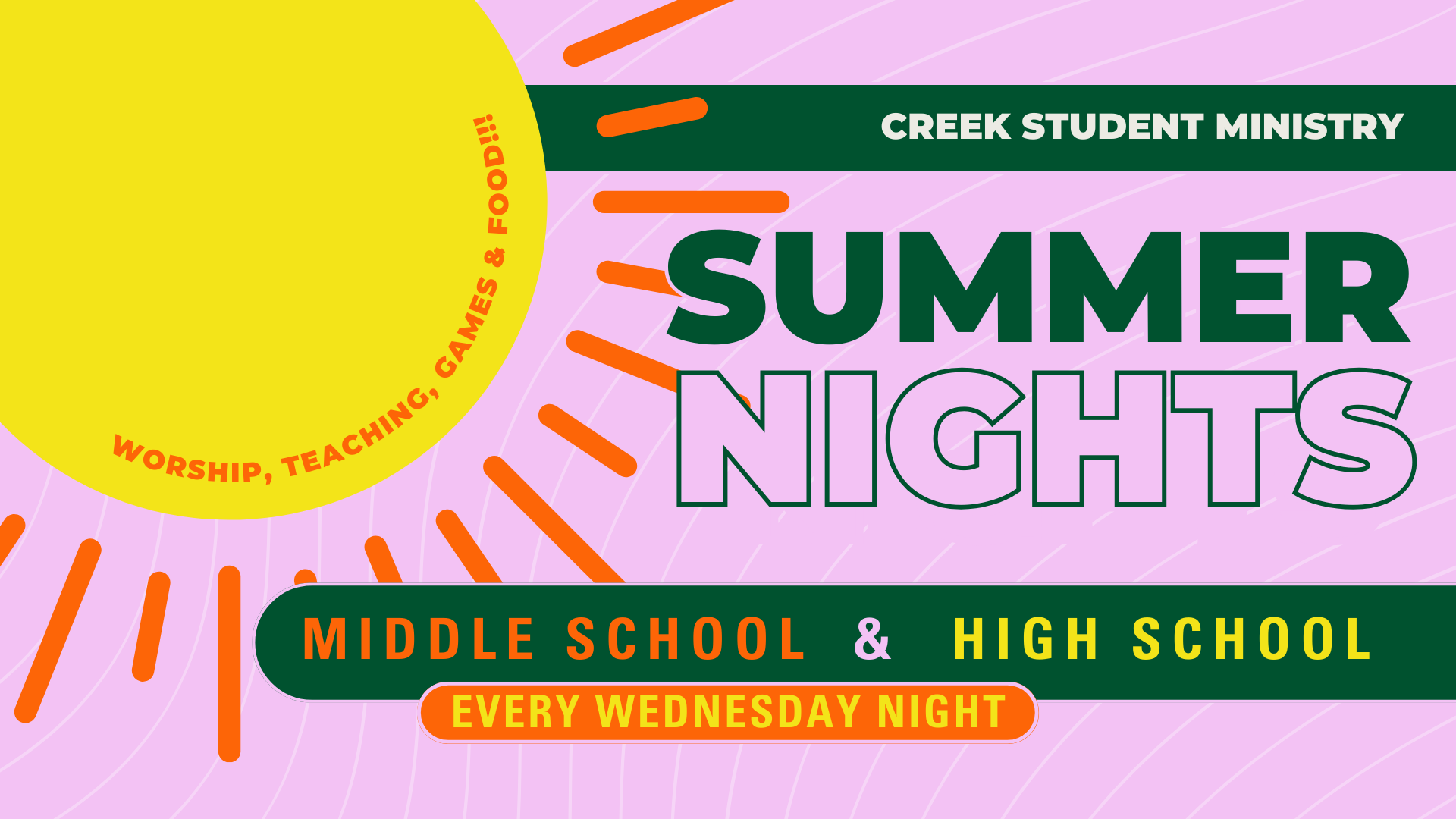 Cottonwood Creek Church - Creek Student Summer Night